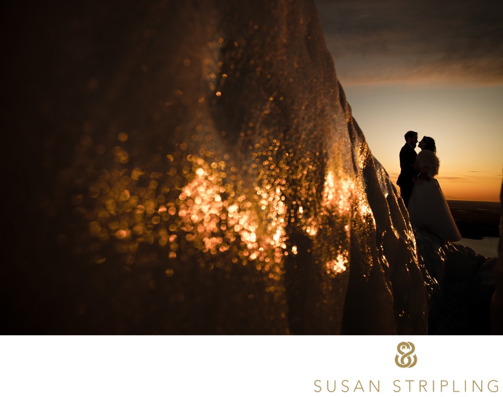 best wedding silhouette iceland