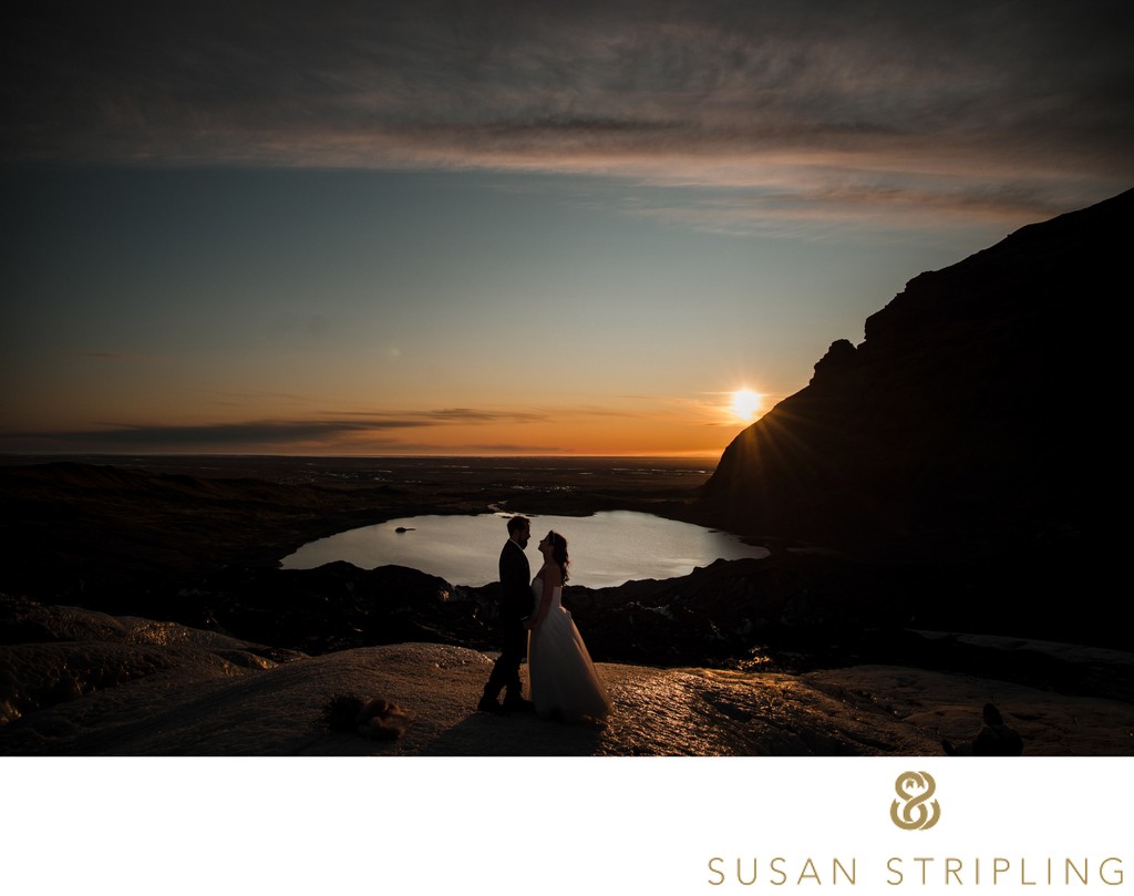 best wedding silhouette iceland wedding