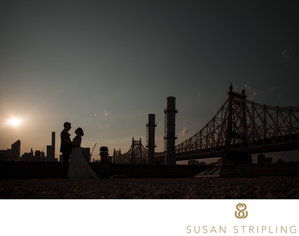 best wedding silhouette nyc skyline