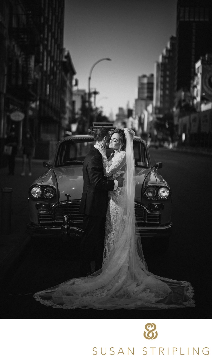 Vintage Cab Wedding Photo NYC 2022