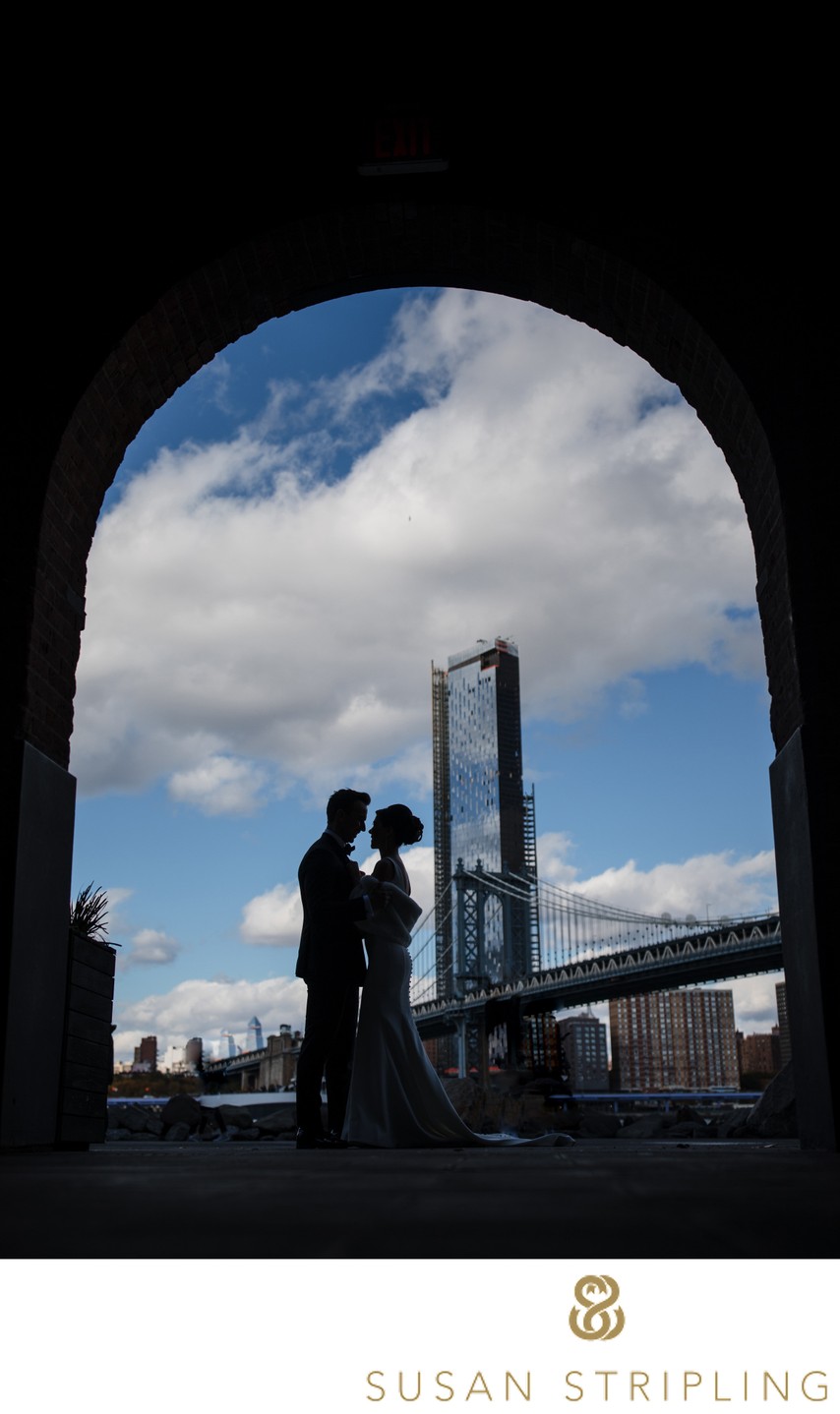 Glamorous Wedding Photos in Dumbo Brooklyn