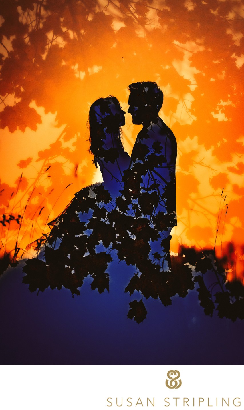Double Exposure engagement photos