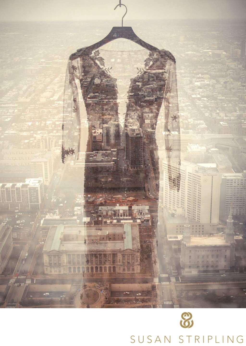 Double Exposure wedding detail photo