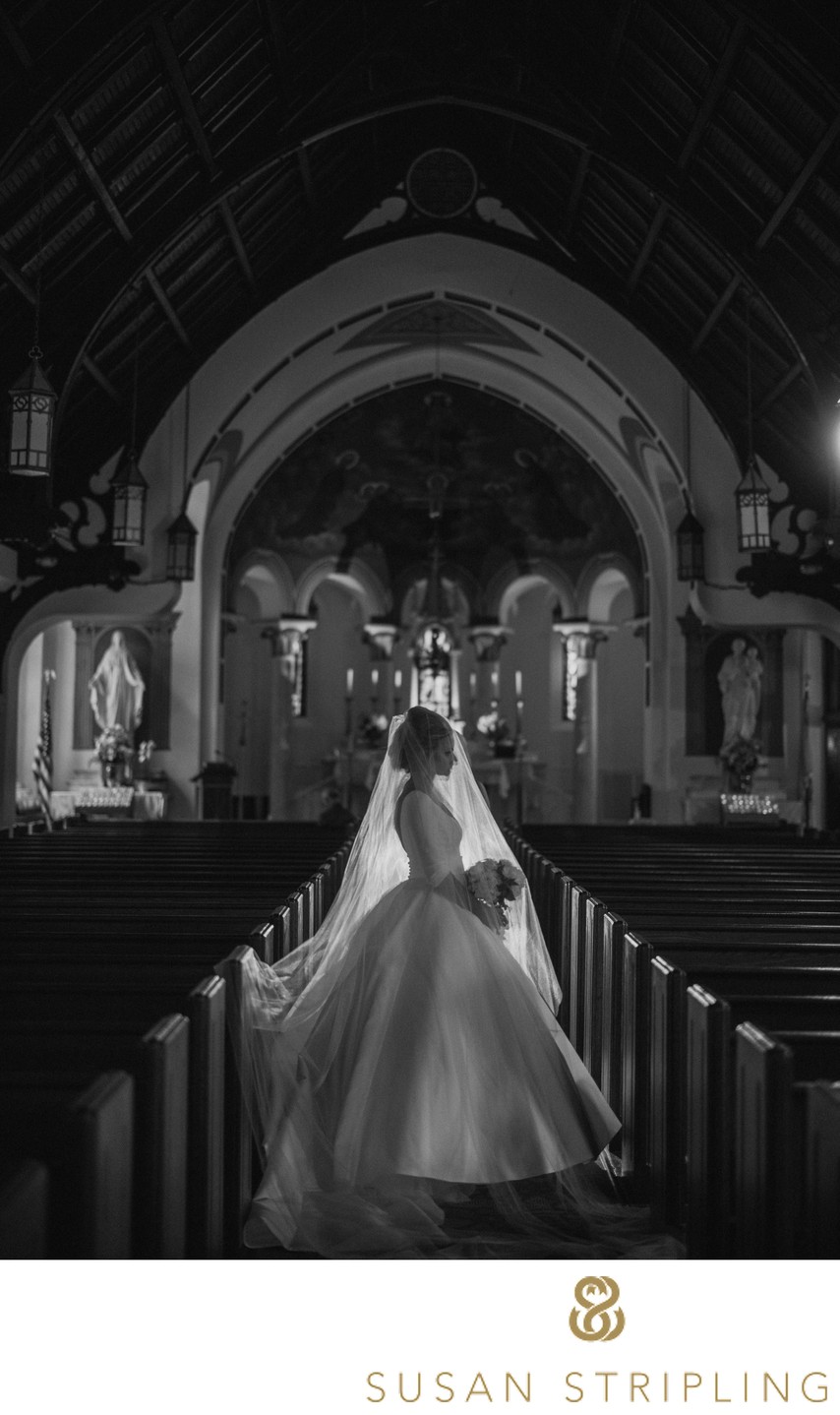 best wedding silhouette church portrait