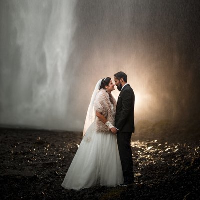Skogafoss Wedding Photo