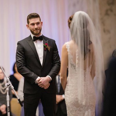 Philadelphia Ritz Carlton Wedding Indoor Ceremony