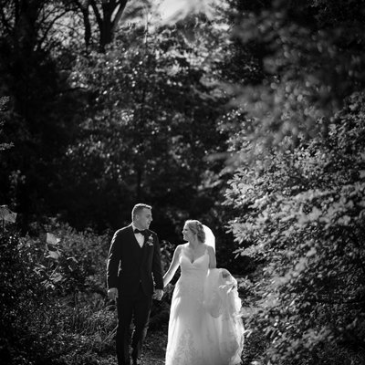 Hotel Du Pont wedding black and white pictures