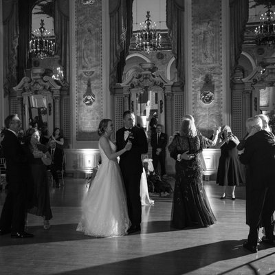 Hotel Du Pont wedding dance floor