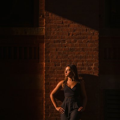 Fun and Playful Senior Photos in Dumbo Brooklyn