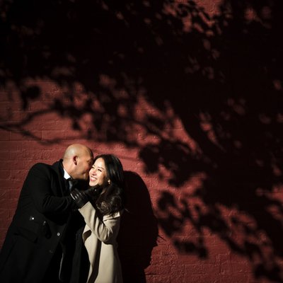 Intimate and Personal Engagement Photos in Dumbo