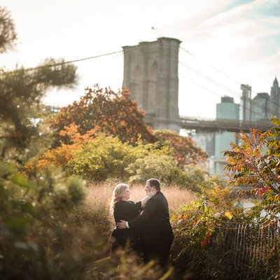 Colorful Engagement Photos in Dumbo Brooklyn