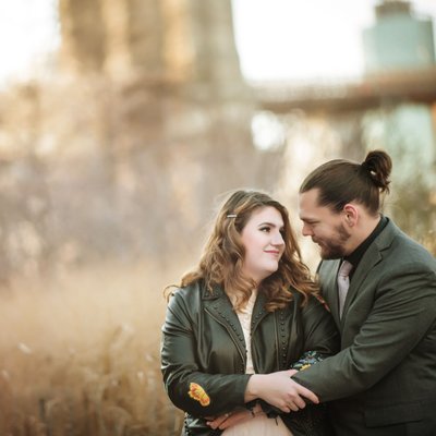 Natural and Organic Engagement Photos in Dumbo