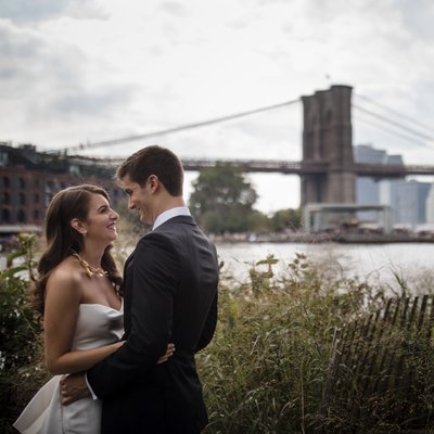 Rustic Engagement Photos in Dumbo Brooklyn