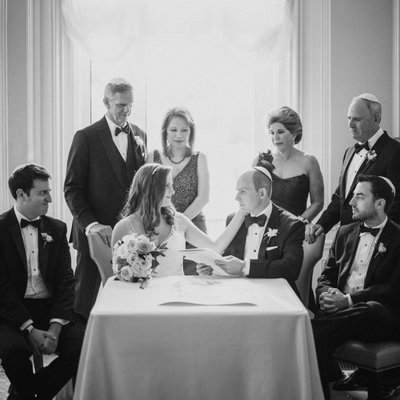 Pine Hollow Country Club Wedding Ketubah Signing Room
