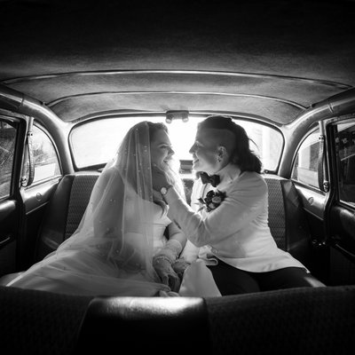beekman hotel wedding taxi photo