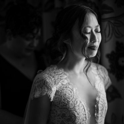 George Peabody Library wedding bride getting ready