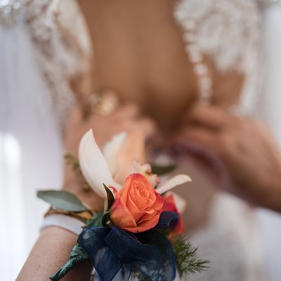 George Peabody Library wedding prep photo
