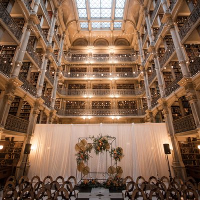George Peabody Library wedding ceremony spot photo
