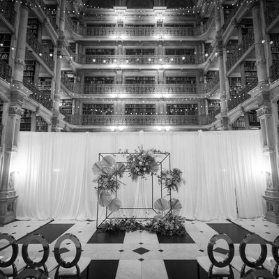 photo George Peabody Library wedding ceremony space