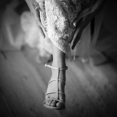 George Peabody Library wedding shoe photo