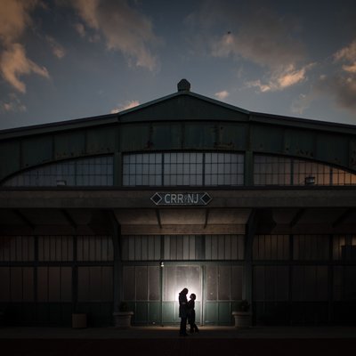Liberty State Park Nighttime Engagement Session