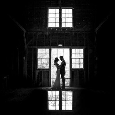 best wedding silhouette barn