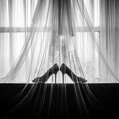 best wedding silhouette of shoes