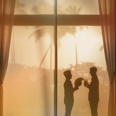 best wedding silhouette destination wedding photo