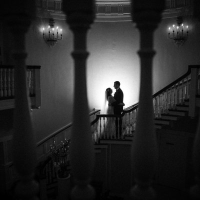 Tappan Hill Mansion Wedding Grand Staircase Photo