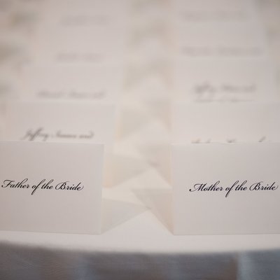 Tappan Hill Mansion Wedding Place Card Table