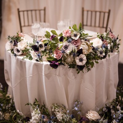 Tappan Hill Mansion Wedding Sweetheart Table Photo