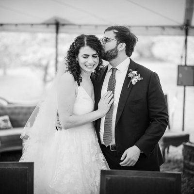 ketubah signing under tent liberty view farm wedding