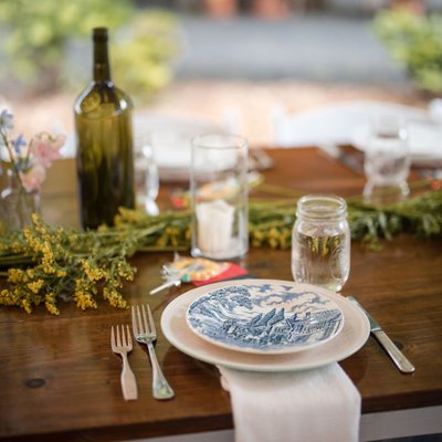 reception decor liberty view farm wedding photo