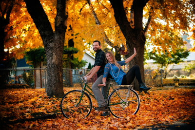 Fun Bicycle Engagement Photograph CDA