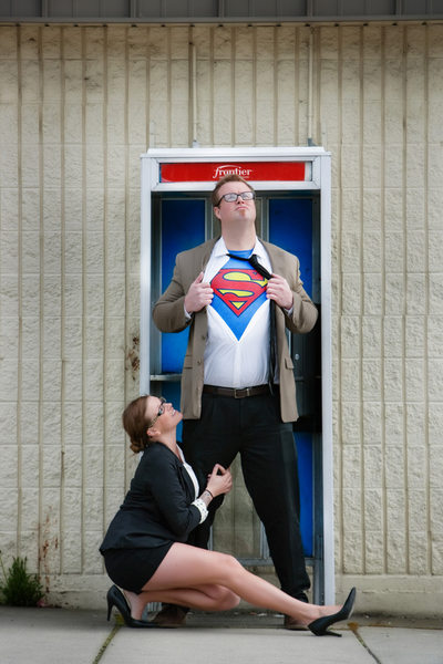 Superhero Theme Engagement Photos