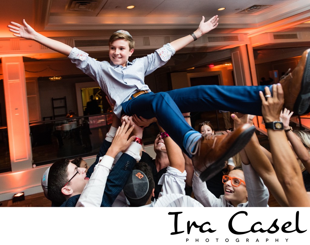 Crowd Surfing Bar Mitzvah Boy