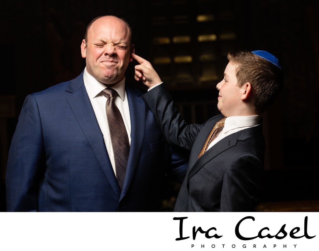 Best Photographer for Fun Bar Mitzvah Temple Portraits