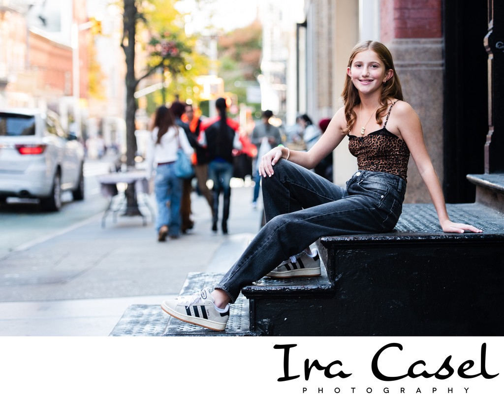 Bat Mitzvah Photographer Premitzvah Shoot NYC Downtown