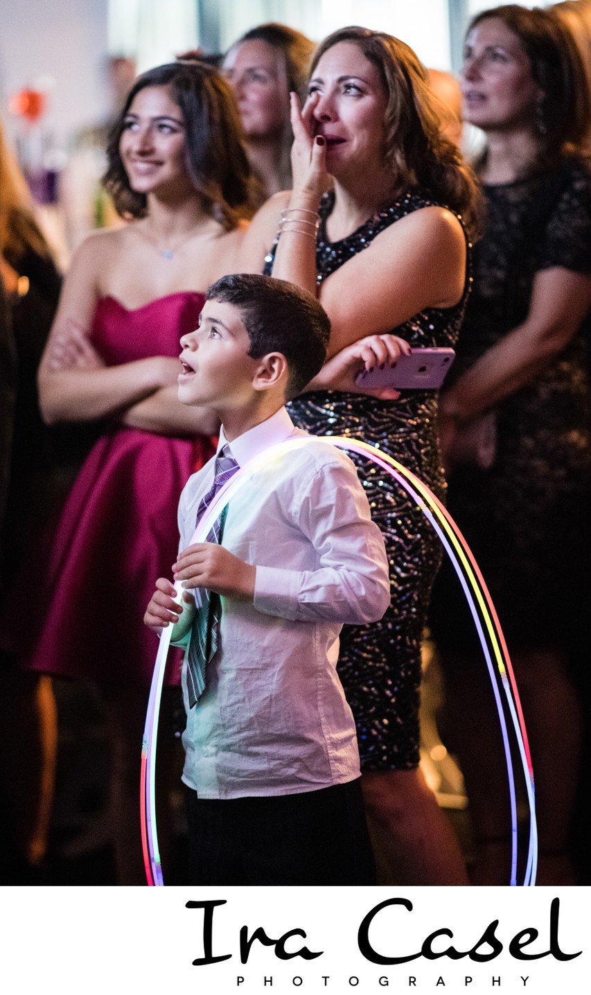 Bar Mitzvah Photography - Watching the Montage - 466