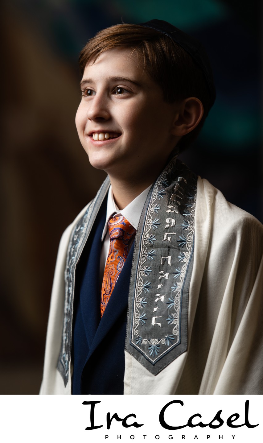 Bar Mitzvah Photographer Classic Temple Portrait Bergen