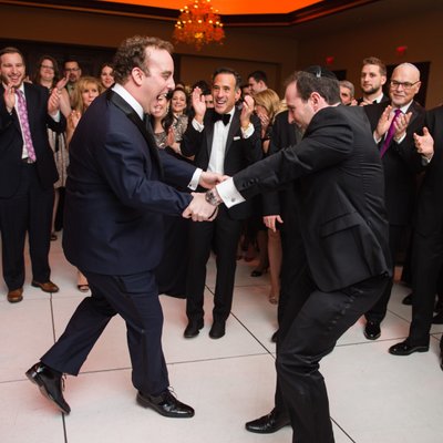 Wedding Horah at Temple Emanu-El Closter NJ