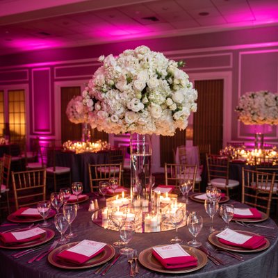 NJ Bat Mitzvah Floral Centerpiece