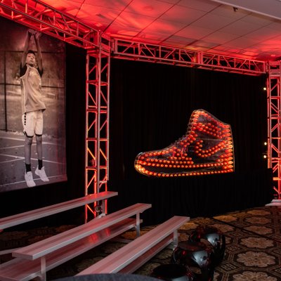Nike Themed Bar Mitzvah Decor