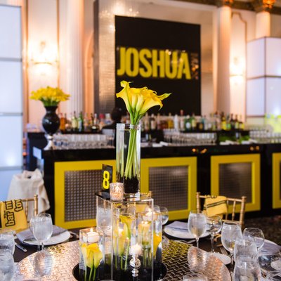 Black and Yellow Bar Mitzvah and the Crystal Plaza 