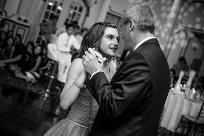 Father-Daughter Dance Picture at Bat Mitzvah