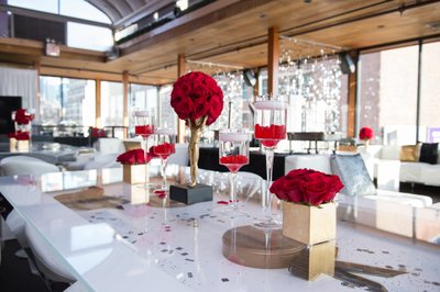 NYC Rooftop Bat Mitzvah Decor