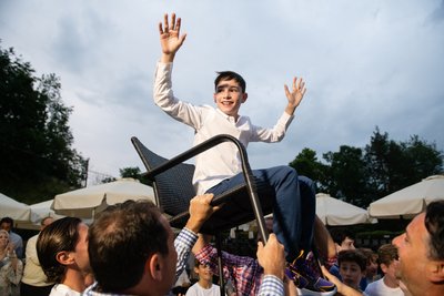 Bar Mitzvah Boy Horah Pictures Cedar Hill CC Outdoors