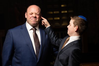 Best Photographer for Fun Bar Mitzvah Temple Portraits