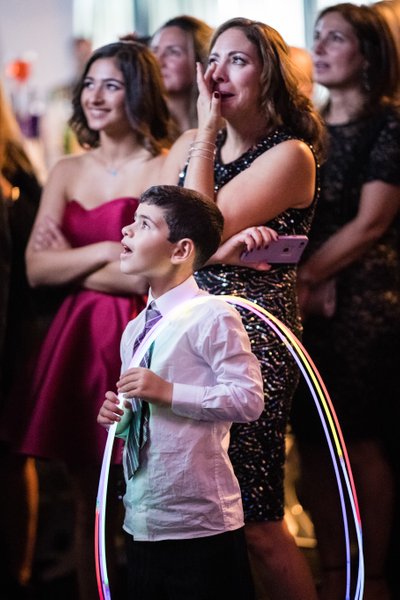 Bar Mitzvah Photography - Watching the Montage - 466