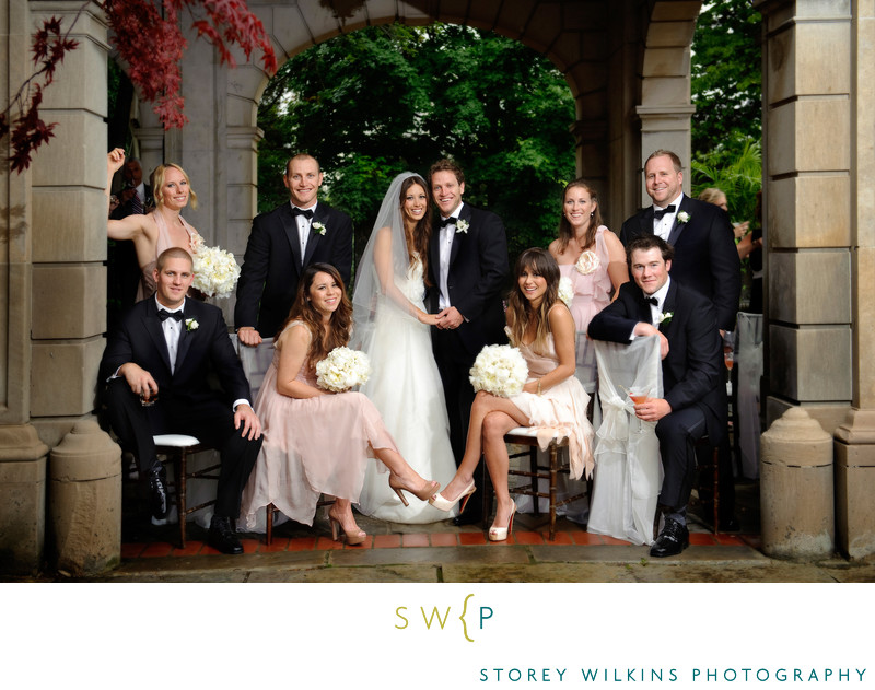 Toronto Wedding Group Portrait Graydon Hall Manor 